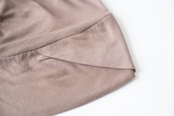 TAUPE COTTON CRISS CROSS